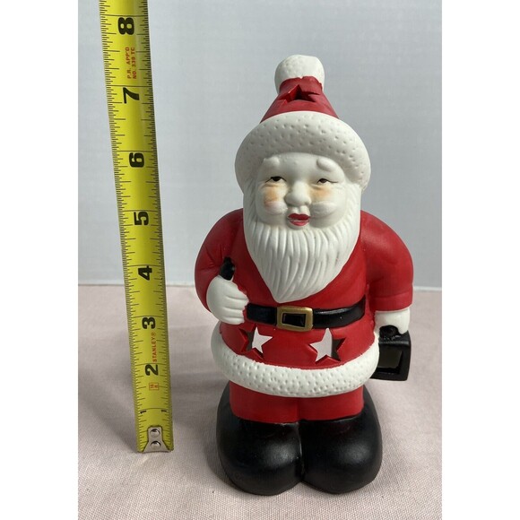 Ceramic, Santa Clause Tea Light  Candle Holder. Christmas Decor. - Picture 2 of 5